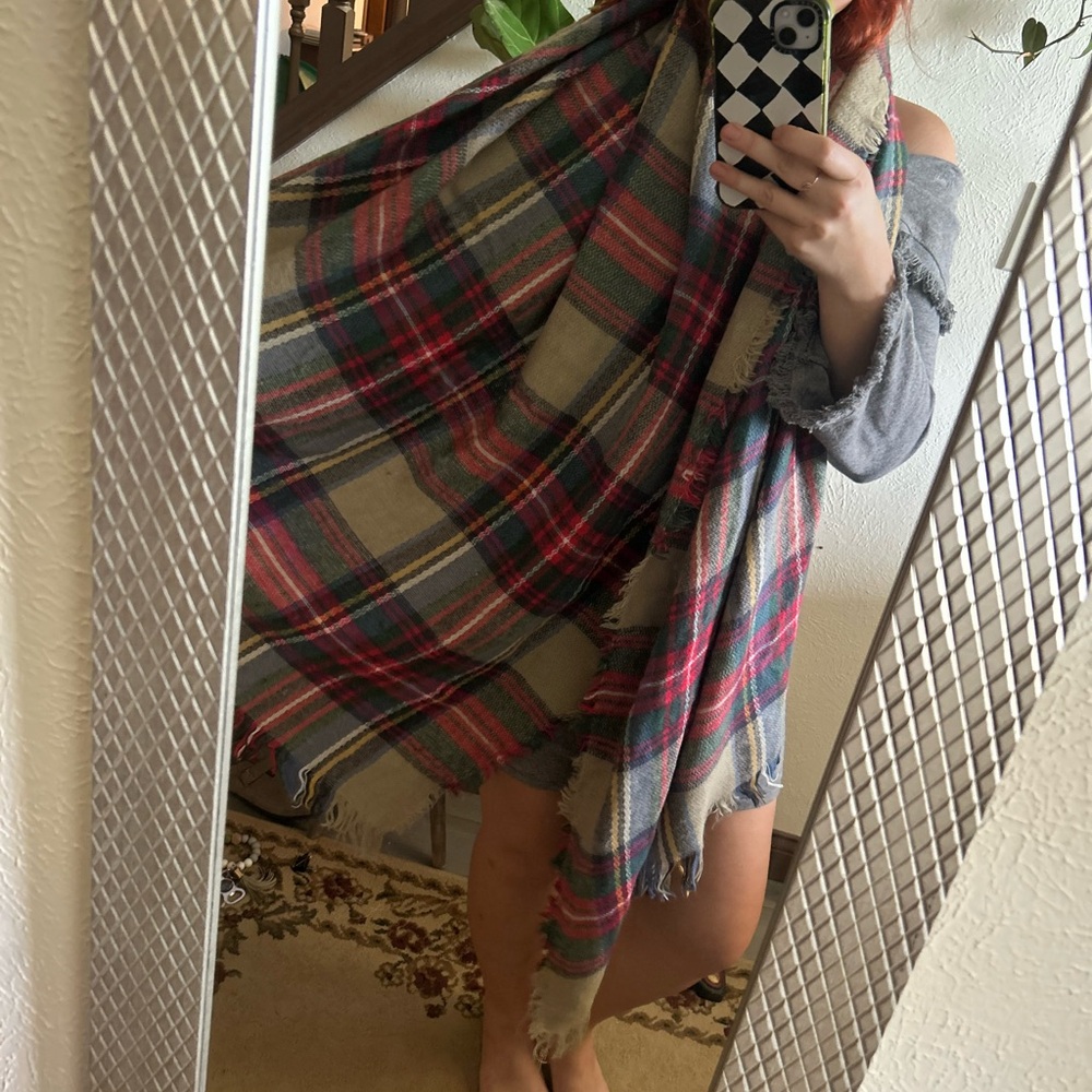 Plaid Multicolor Scarf